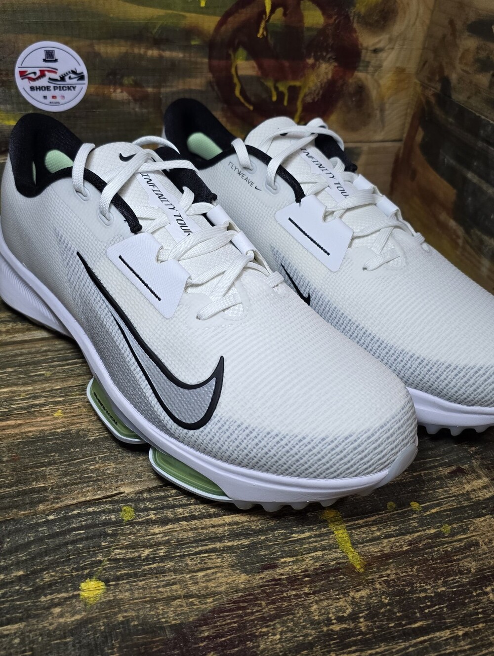Nike Air Zoom Infinity Tour Golf Shoes Wide White/Vapor Green FD0218-100 SZ 13 W - Picture 3 of 8